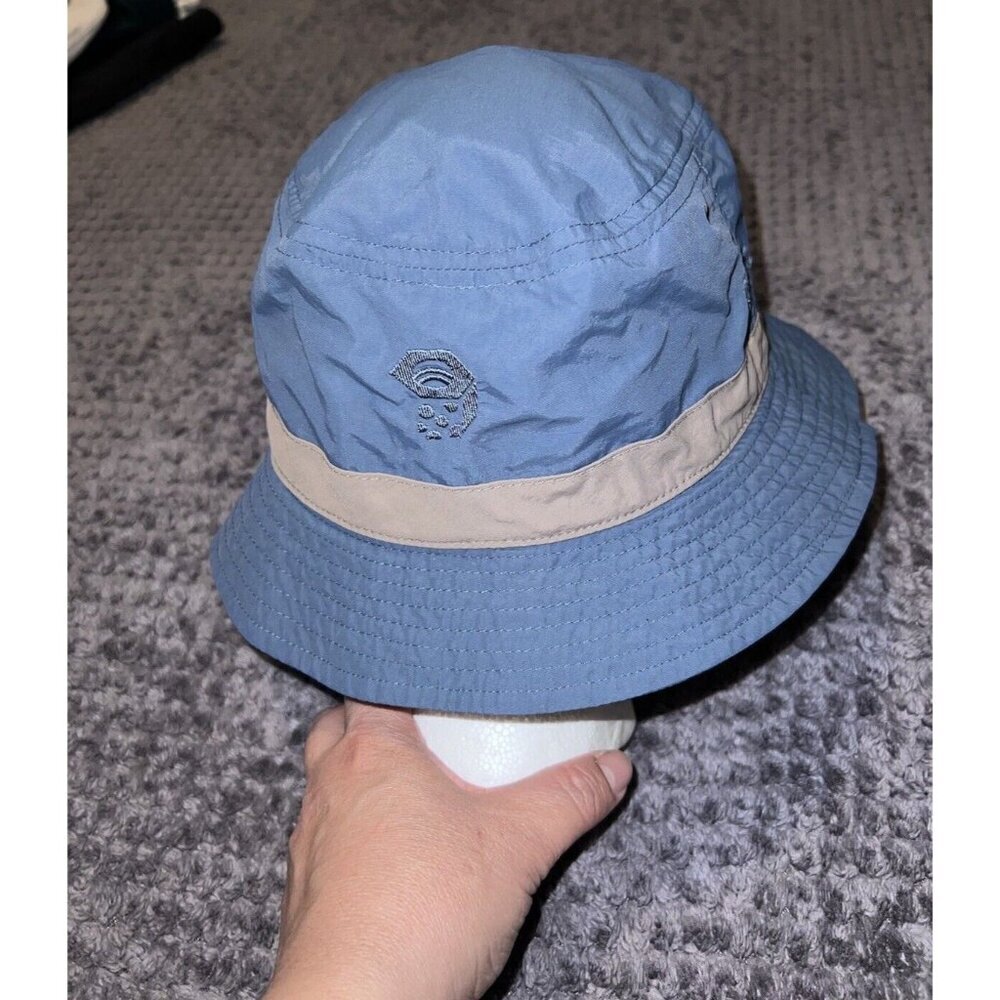 MOUNTAIN HARDWEAR Womens Blue Sun Hiking Outdoors Bucket Hat Sz L - Picture 4 of 8